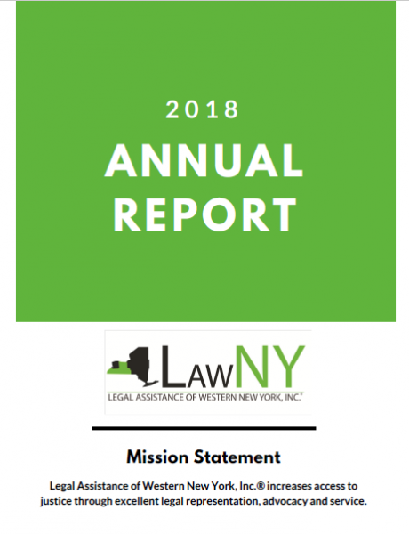 LawNY 2018 Annual Report | Legal Assistance of Western New York, Inc.